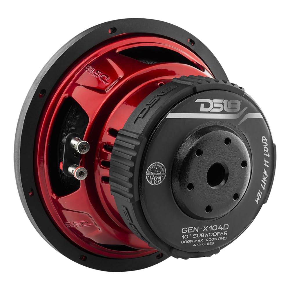 DS18 GEN-X104D paper and glass-fiber cone for responsive bass