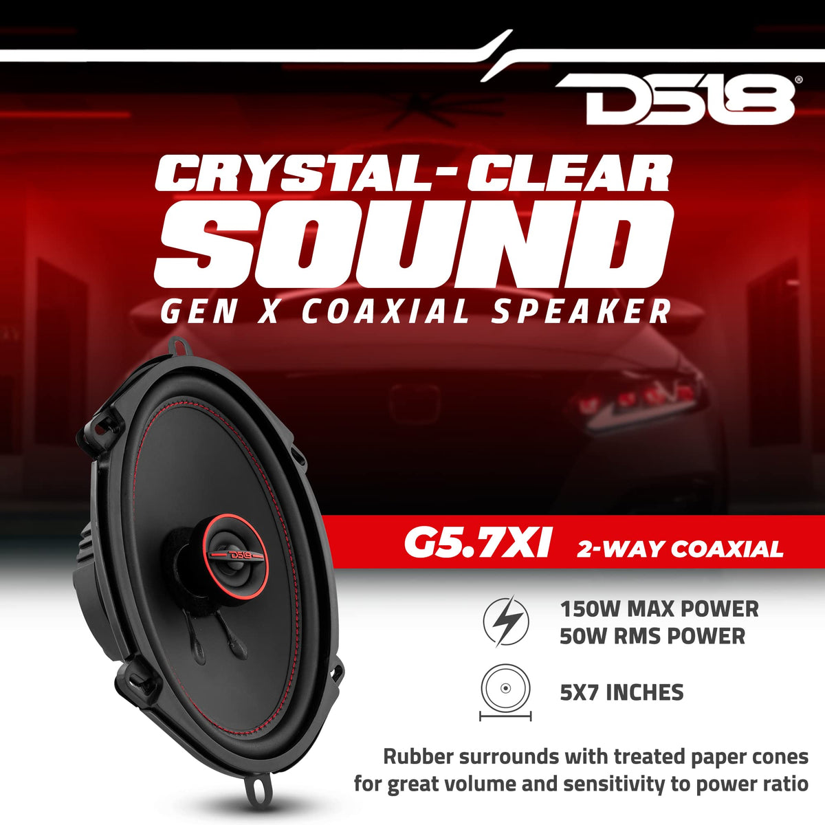DS18 GEN-X5.7 3-way setup for clearer midrange and highs