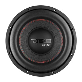 DS18 GEN-XX10.4DHE glossy red magnet creates strong magnetic field for dynamic bass.