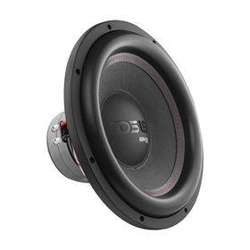 DS18 Gen-XX15-4DHE 12 inch subwoofer front view, highlighting high excursion for deeper bass