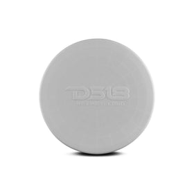 DS18 Hydro CS-10/WH cover front view protects 10-inch marine speakers from dust.