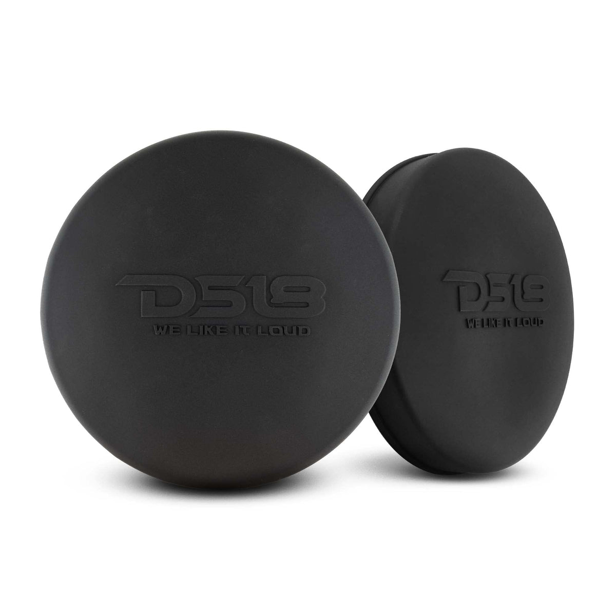 DS18 Hydro CS-6/BK silicone marine speaker cover front view protects 6.5-inch speakers from moisture