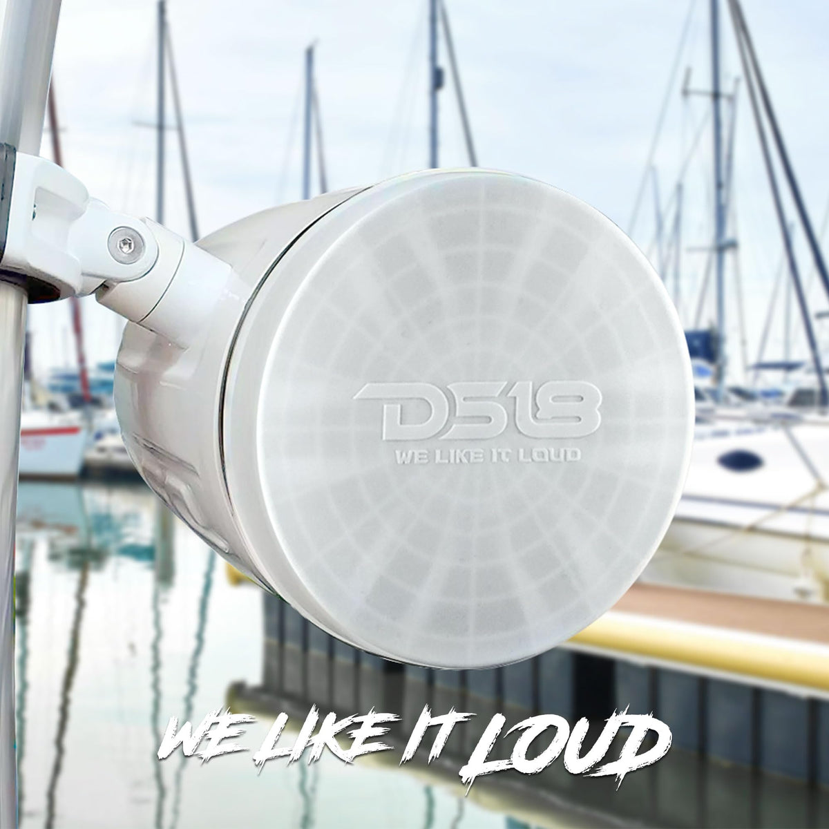 DS18 Hydro CS-8 BK black silicone cover for outdoor speaker protection.