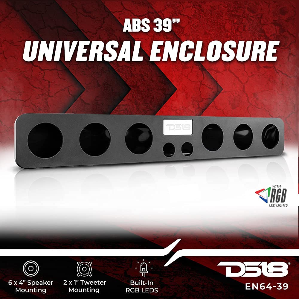 DS18 Hydro EN64-39 internal layout: cavity-ready for six 4-inch speakers
