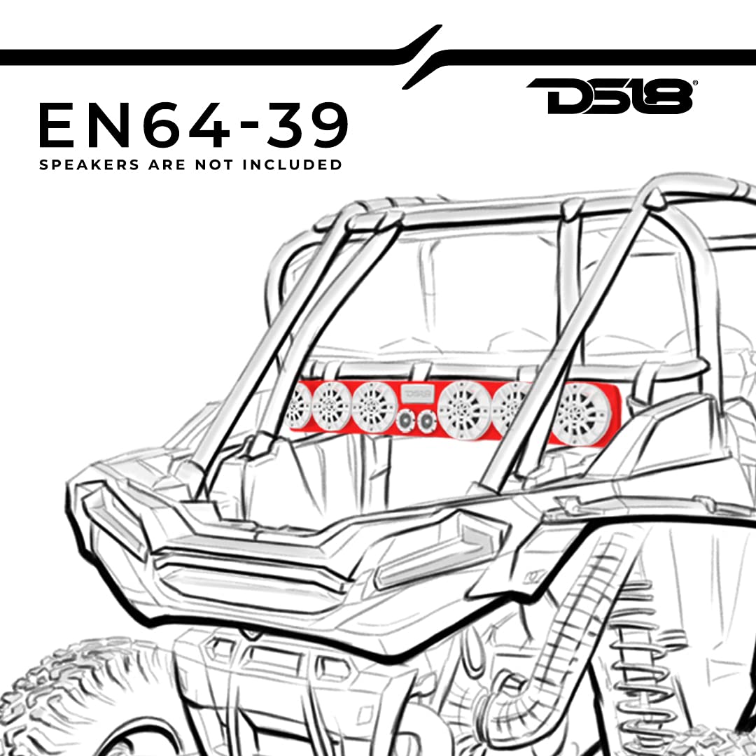 DS18 Hydro EN64-39 side profile: wide enclosure fits in tight spaces