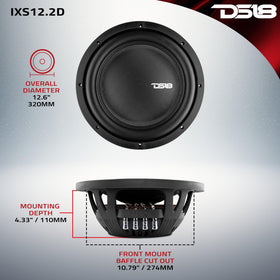 DS18 IXS12.2D compact sub in small enclosure demonstrates space saving