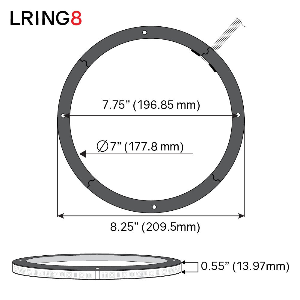 DS18 LRING8 installed on boat speaker demonstrating marine-ready illumination benefit