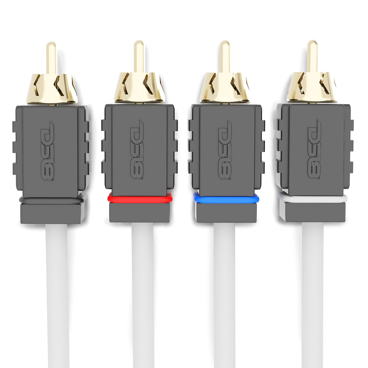 DS18 cable cross-section showing twisted-pair tinned OFC conductors for noise rejection
