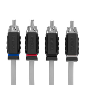 DS18 cable next to ruler illustrating the 6-foot length ideal for marine installs