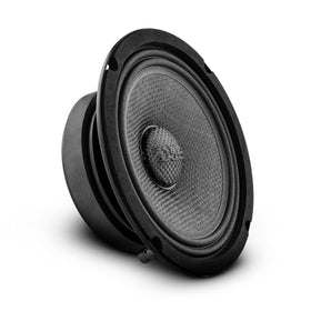 DS18 PRO-CF6.4SL front view showcases slim profile ideal for tight motorcycle installations.