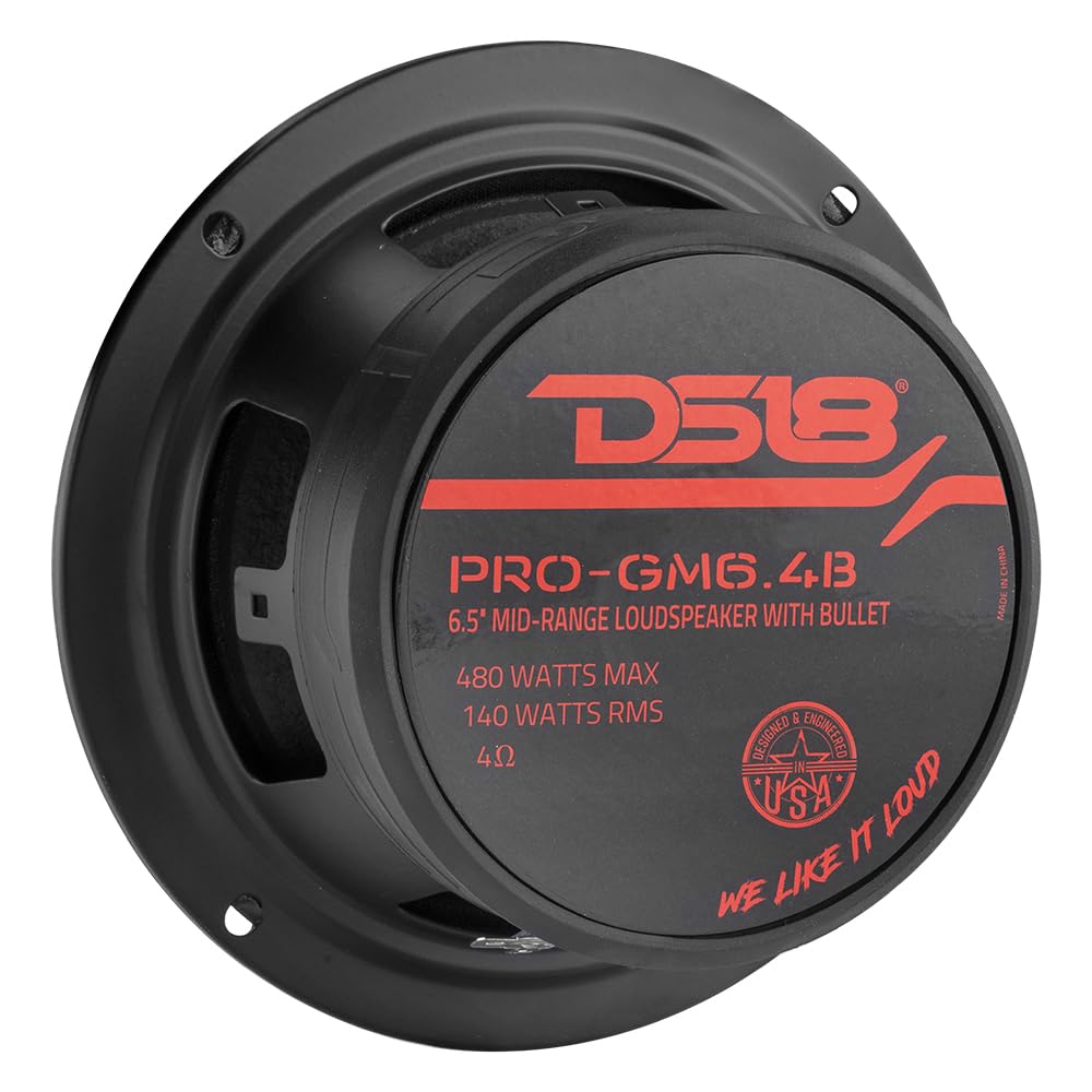 DS18 PRO-GM6.4B ferrite magnet and basket rear profile for dependable power handling