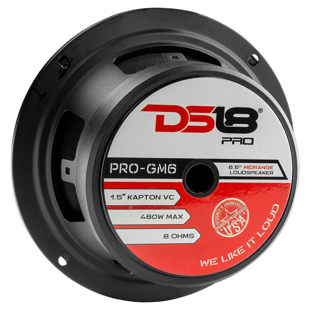 DS18 PRO-GM6 side view showing 2.72 inch mounting depth, fits tight door spaces