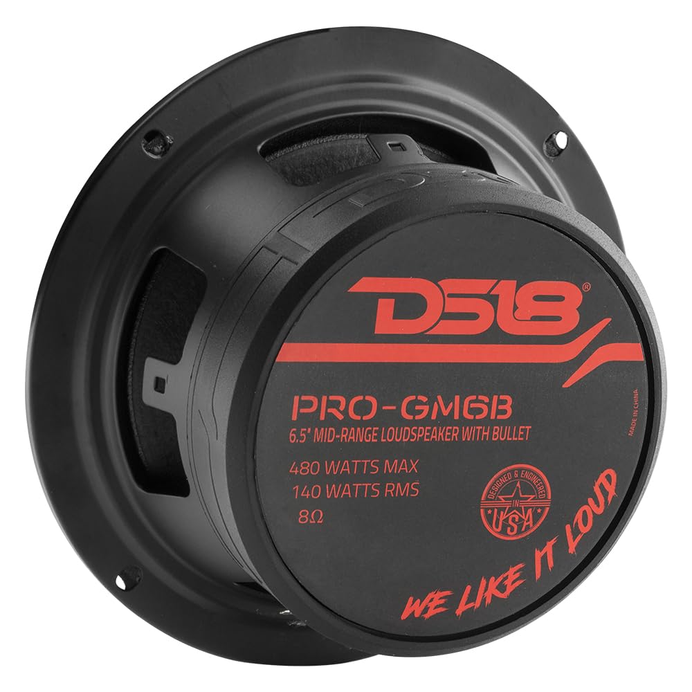 DS18 PRO-GM6B installed in a car door, upgrades factory speaker performance