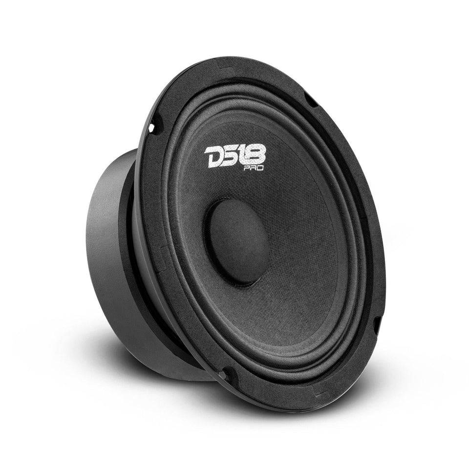 DS18 front view of speaker showing grille and clean midrange design benefit clarity