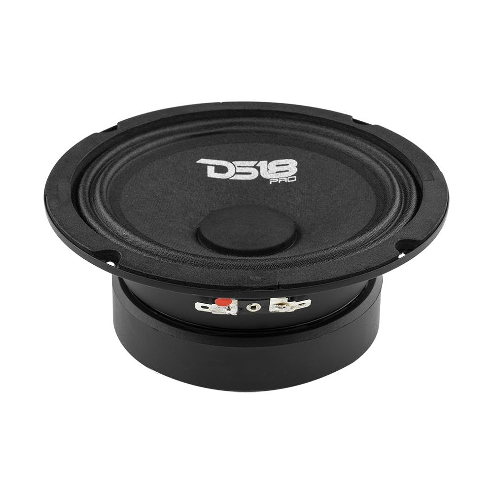 DS18 voice coil and ferrite magnet detail showing Kapton coil heat resistance benefit