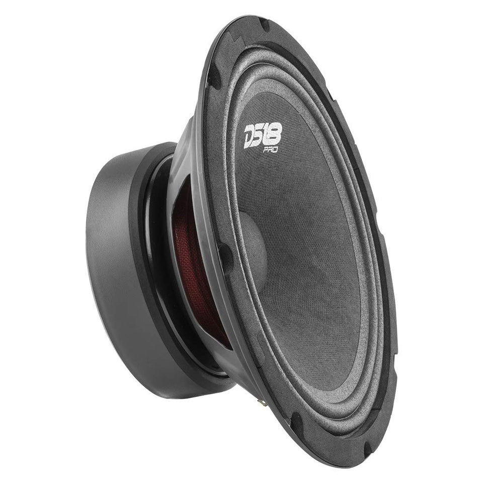 DS18 PRO-GM8 front view showing grill-less speaker and clear midrange benefit