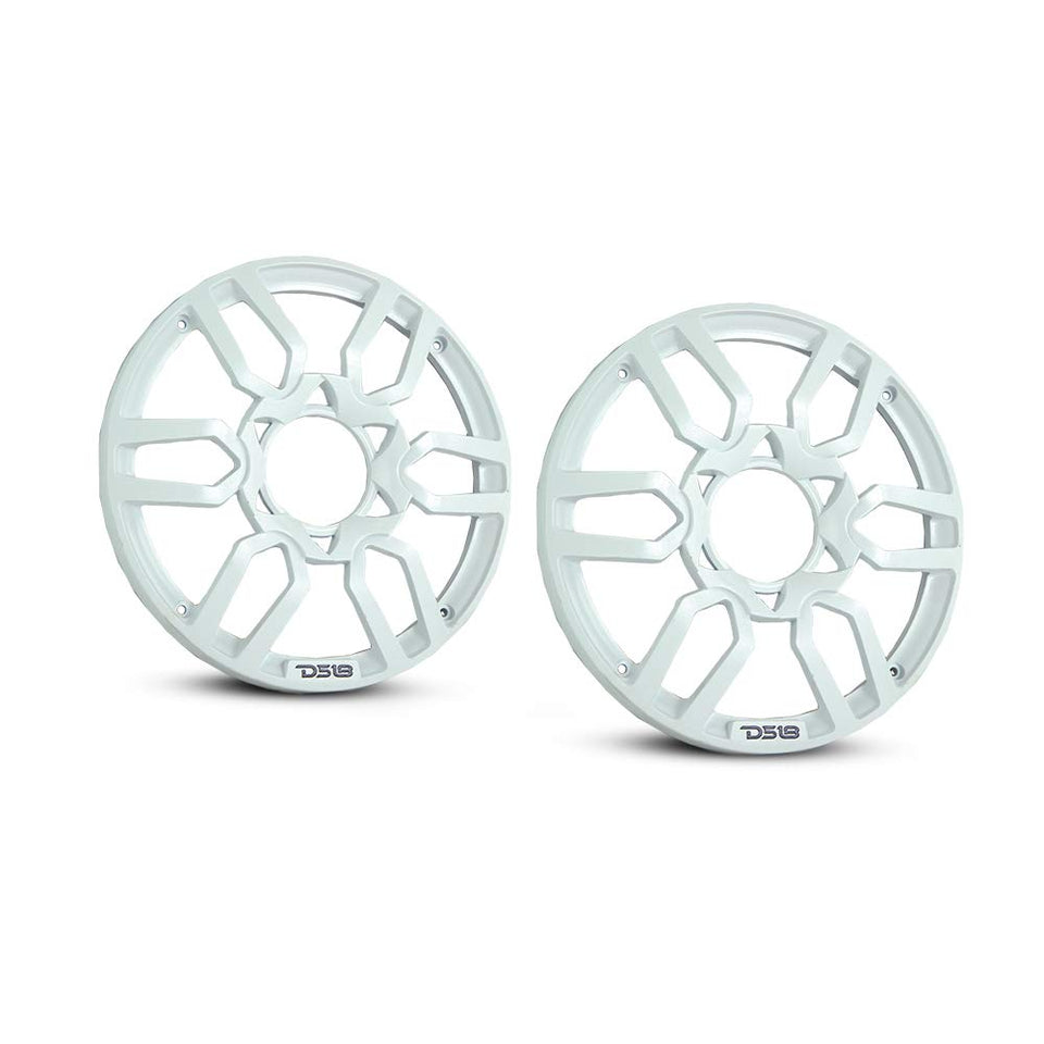 DS18 PRO-GRILL6 white speaker cover for 6.5-inch speakers protects drivers and enhances appearance.