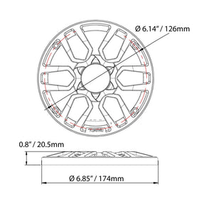 DS18 PRO-GRILL6 white grill adds a clean, professional finish to car audio systems.