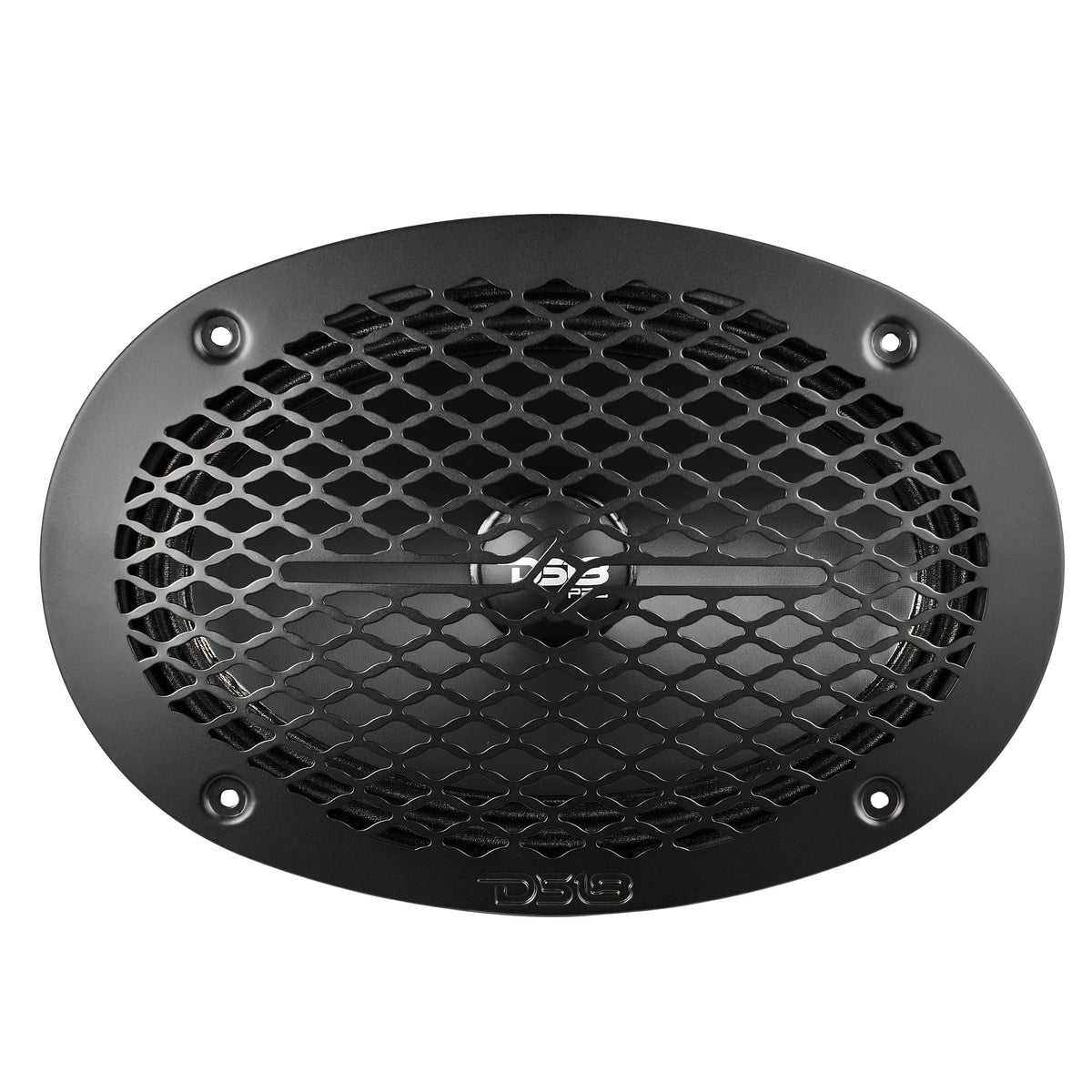DS18 PRO-GRILL69MS in-car integration protects speakers during drives and looks bold.