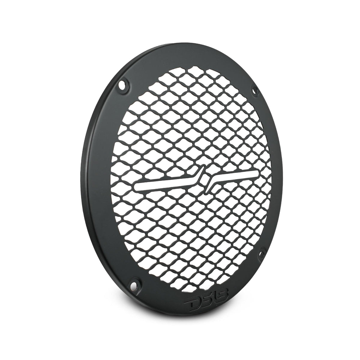 DS18 front view of black metal mesh grill showing protection and sleek look