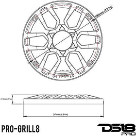 DS18 PRO-GRILL8 enhances installation aesthetics while protecting components.