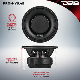 DS18 PRO-HY6.4B built-in horn emphasizes precise high-frequency clarity