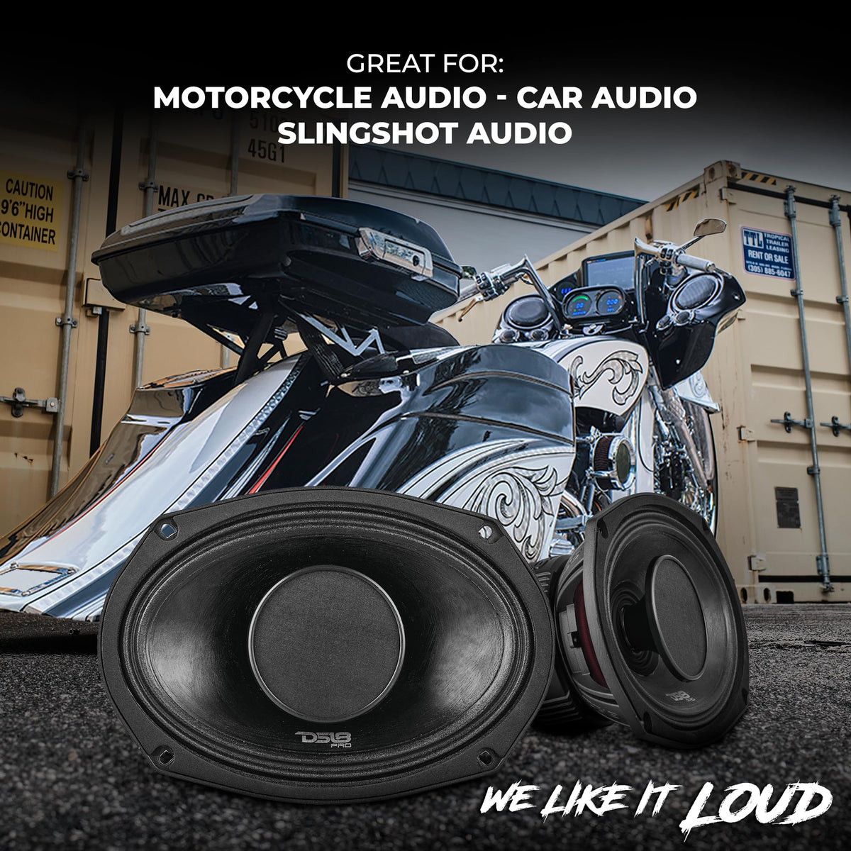 DS18 PRO-HY69.4B woofer cone water-resistant design protects against moisture.