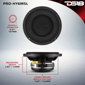 DS18 installed in a car door demonstrating space-saving and sound upgrade