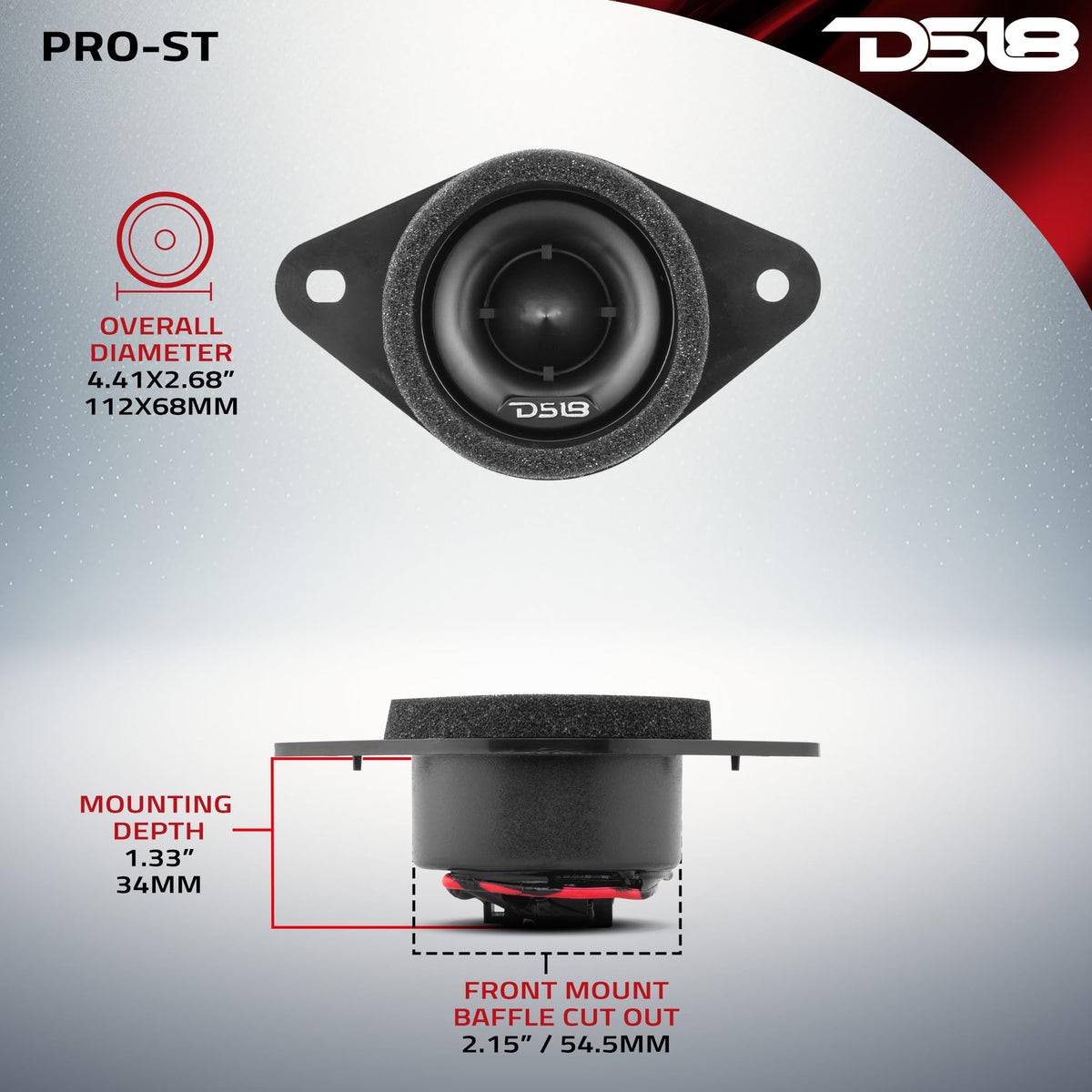 DS18 PRO-ST crossovers kit components ready for clean wiring and reliable performance.