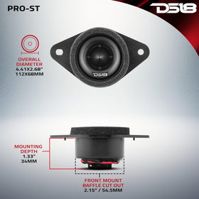 DS18 PRO-ST crossovers kit components ready for clean wiring and reliable performance.