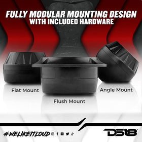 Angle-mount option helps place the DS18 PRO-TSQ3IN1 for precise sound stage