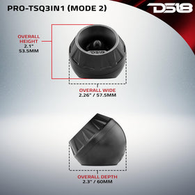 Neodymium magnet assembly on DS18 PRO-TSQ3IN1 for strong, low-distortion output