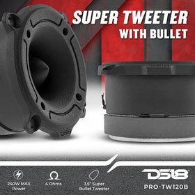 DS18 close-up of aluminum diaphragm and frame detail, benefits fast transient response
