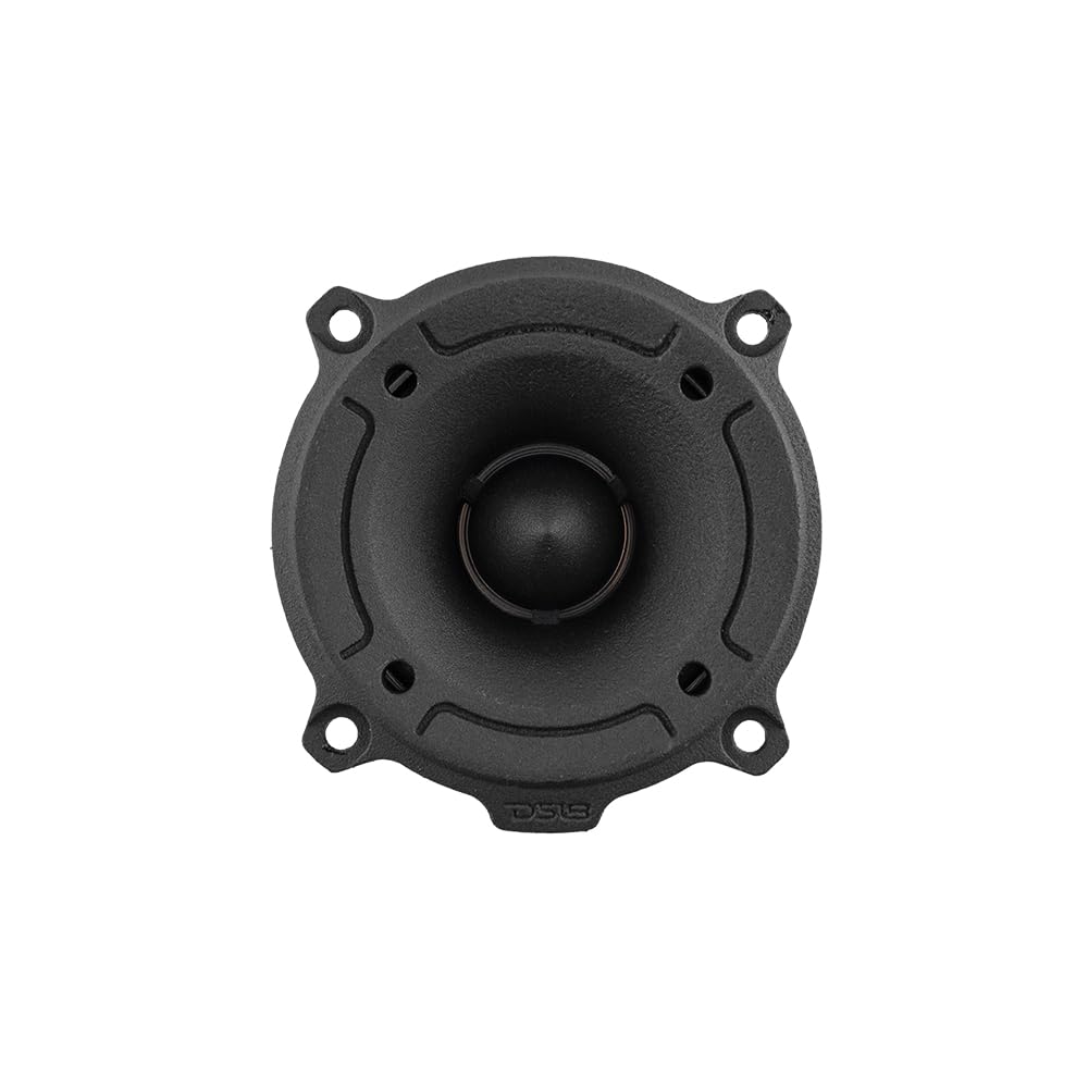 DS18 side profile displaying bullet dust cap and shape, protects voice coil and focuses sound