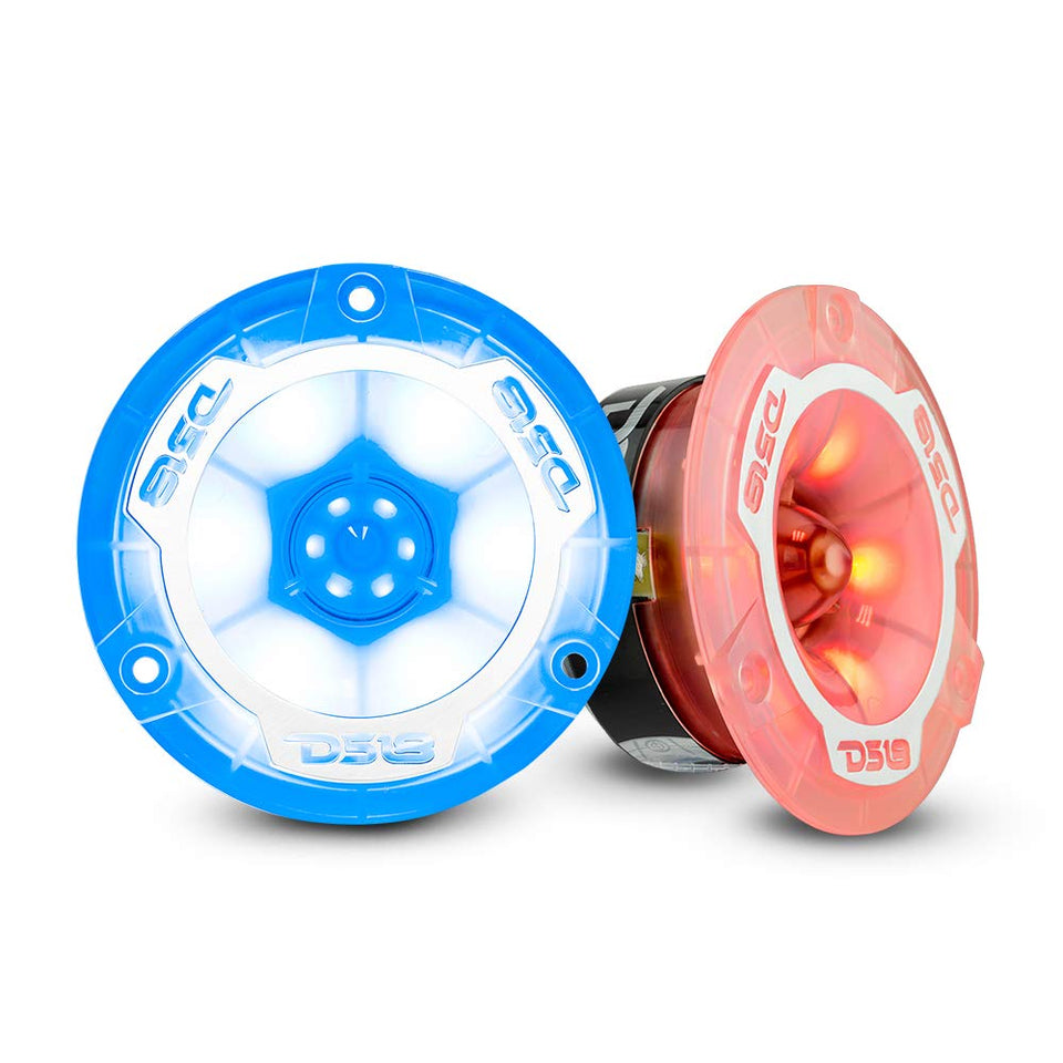 DS18 front view of PRO-TW1L pair showing sleek styling and RGB-ready look