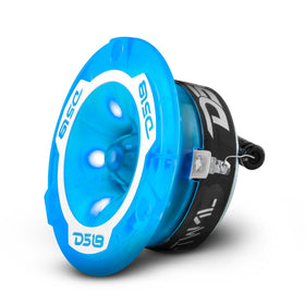 DS18 size comparison beside a coin showing compact bullet tweeter scale