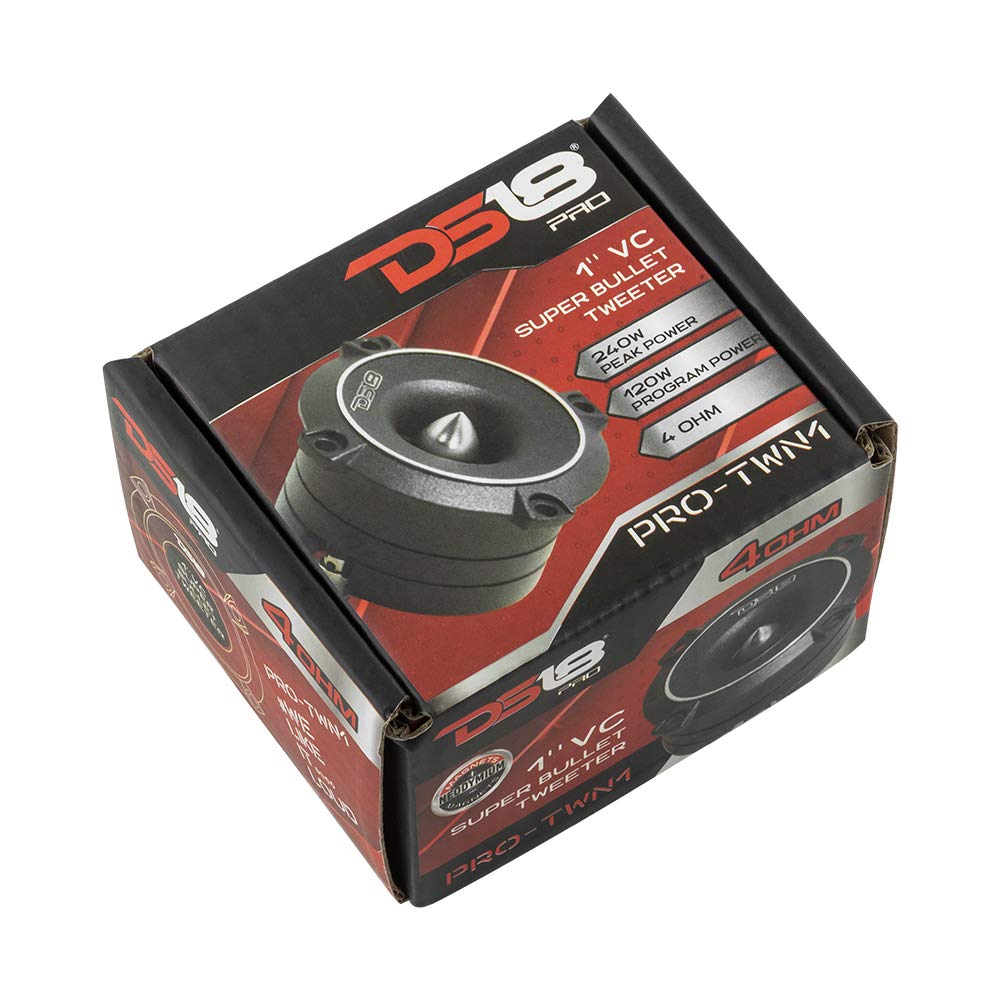DS18 PRO-TWN1 mounted in car dash, brings clear highs to vehicle audio