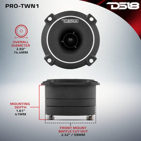 DS18 PRO-TWN1 wiring and built-in capacitor visible, simplifies system integration