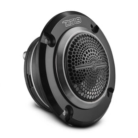 DS18 PRO-TWN4 front view showing grille and bullet dust cover, improves treble clarity