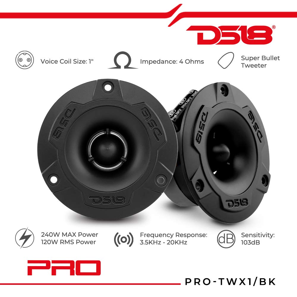 DS18 close-up of aluminum diaphragm highlighting crisp treble performance benefit