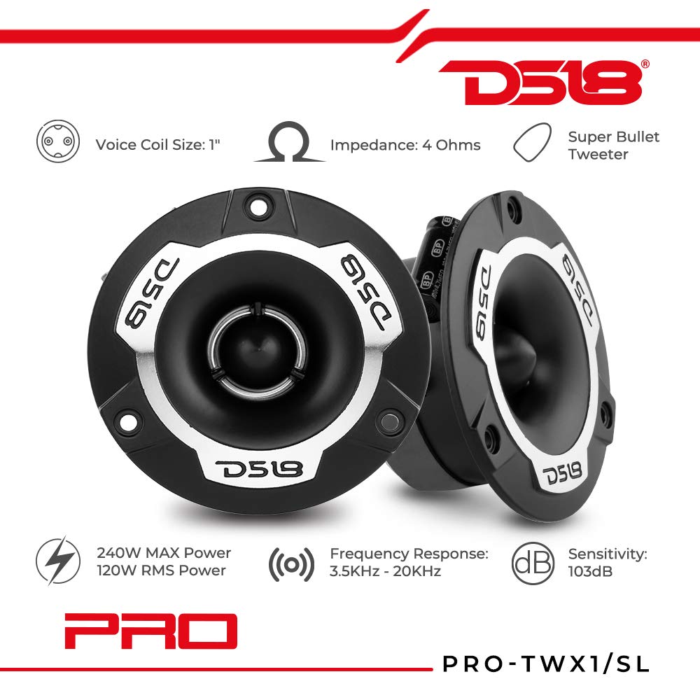DS18 PRO-TWX1 diagonal close-up of diaphragm and voice coil, showing precision build benefit