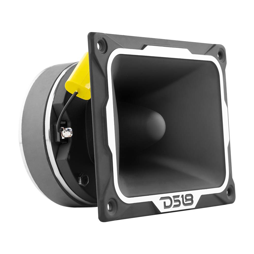 DS18 PRO-TWX5 front view showing bullet tweeter and mounting, delivers clear highs