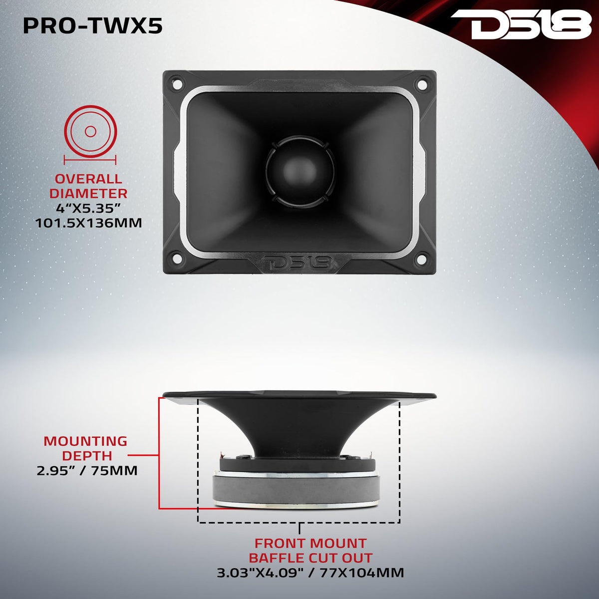 DS18 PRO-TWX5 on boat deck illustrating marine-capable highs and durable build