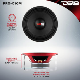 DS18 PRO-X10M voice coil closeup with CCAR winding for reliability