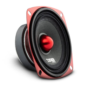 DS18 front view of PRO-X4.4BMSL speaker showing grille and compact size, improving installation options