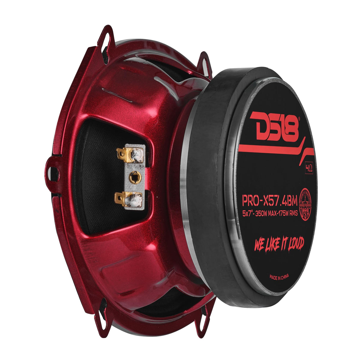 DS18 Pro-X57.4BM mounted on motorcycle/vehicle for open-air use