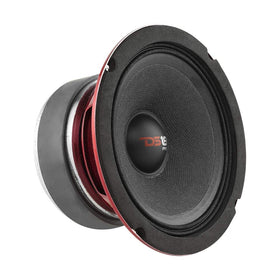 DS18 PRO-X5M front view showing red steel basket and mounting holes for clear installation benefit