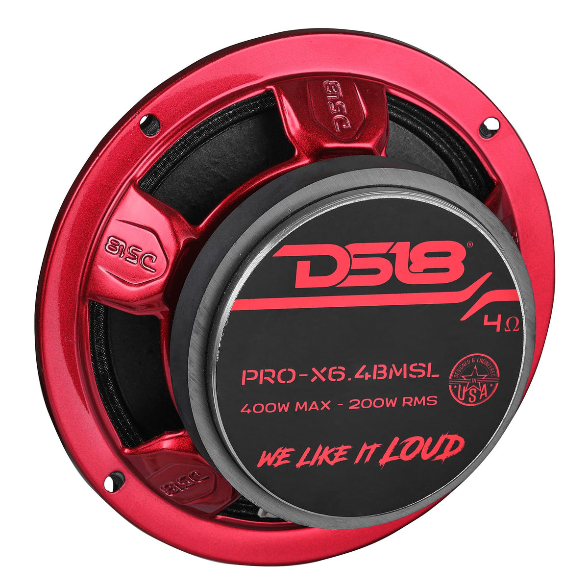 DS18 installed in a car door demonstrating fit and improved in-vehicle clarity
