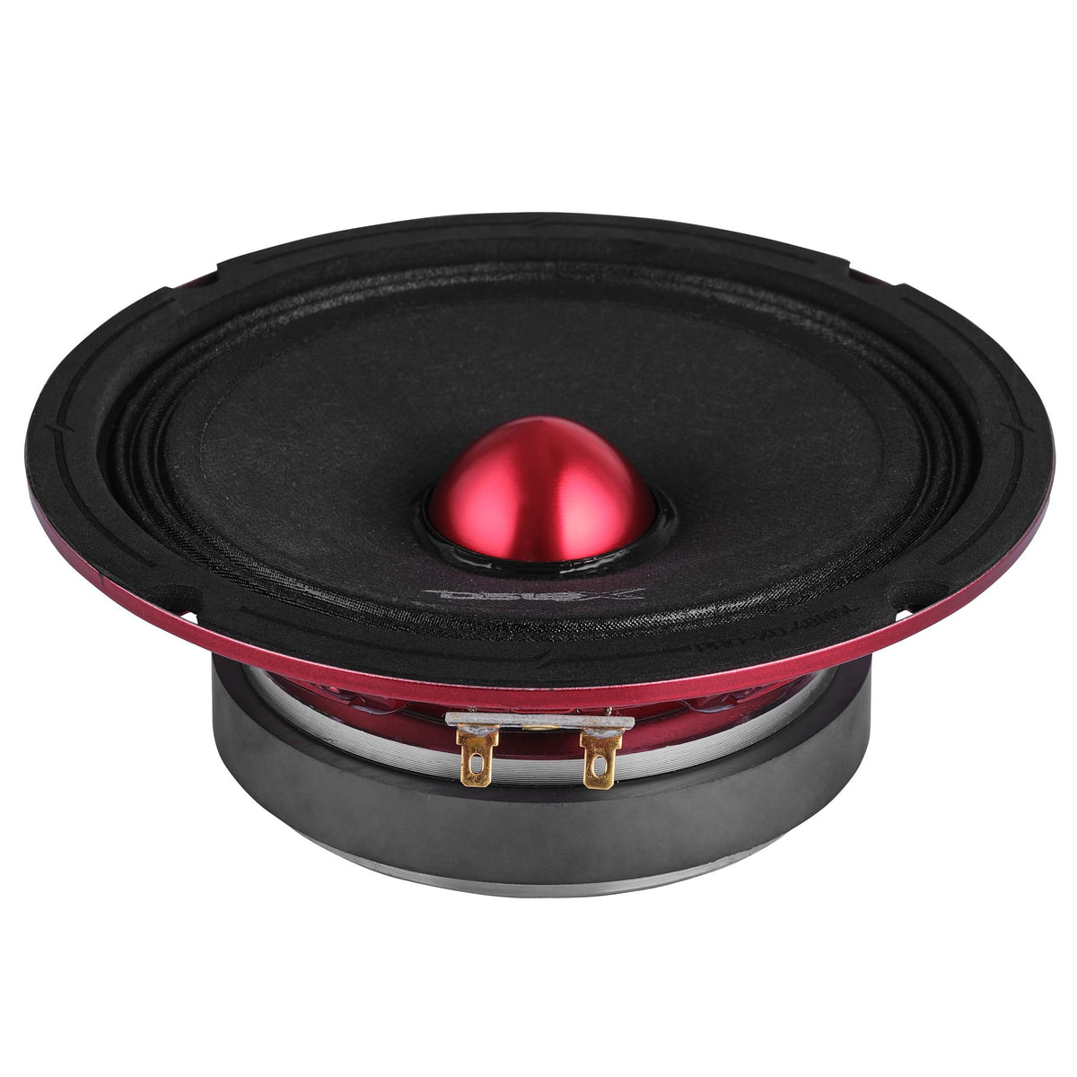 DS18 speaker next to ruler showing compact dimensions for easy speaker swaps