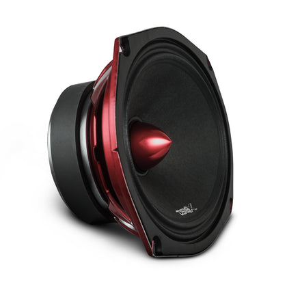DS18 PRO-X694BM 6x9 loudspeaker with red aluminum bullet delivers clearer midrange.